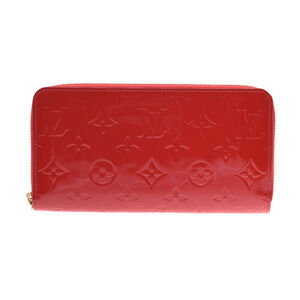 Louis Vuitton Vernis Patent Zippy Wallet Cerise Red Long